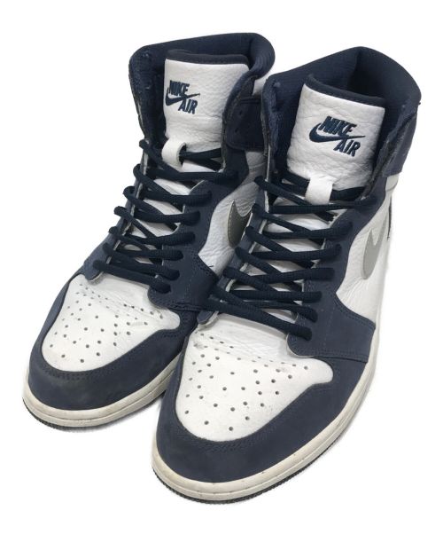 NIKE（ナイキ）NIKE (ナイキ) Air Jordan 1 High OG ホワイト×ネイビー サイズ:29.0cmの古着・服飾アイテム