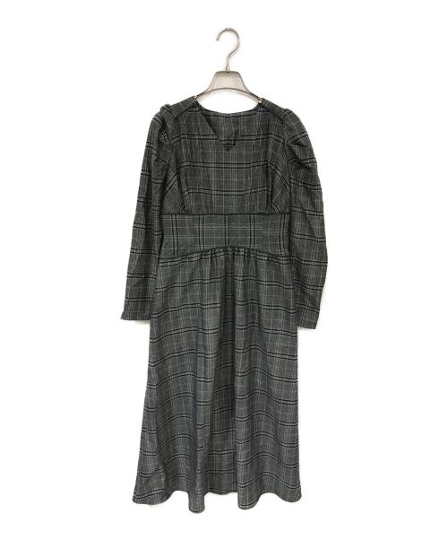 HER LIP TO（ハーリップトゥ）HER LIP TO (ハーリップトゥ) pleated pleats long dress グレー サイズ:Sの古着・服飾アイテム