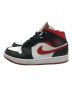 NIKE (ナイキ) Air Jordan 1 Mid レッド×ブラック×レッド サイズ:US9：8800円