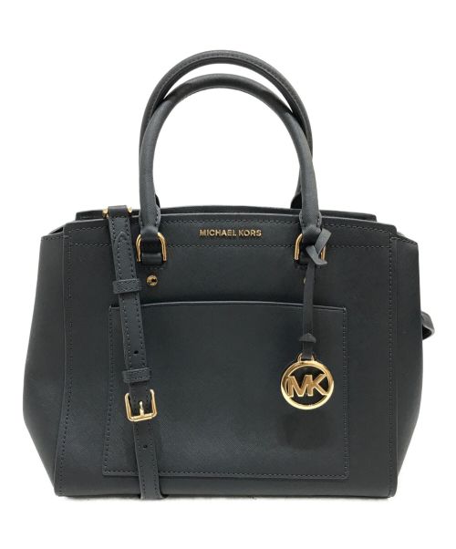 MICHAEL KORS（マイケルコース）MICHAEL KORS (マイケルコース) 2WAYバッグ ネイビーの古着・服飾アイテム