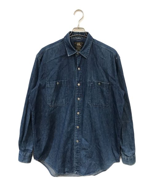 RRL（ダブルアールエル）RRL (ダブルアールエル) オールドデニムシャツ ブルー サイズ:Mの古着・服飾アイテム