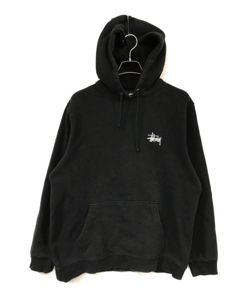 stussy（ステューシー）stussy (ステューシー) プルオーバーパーカー ブラック サイズ:Lの古着・服飾アイテム