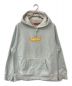 Supreme（シュプリーム）の古着「Box Logo Hooded Sweatshirt」｜アイスブルー