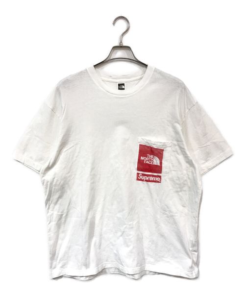 SUPREME（シュプリーム）Supreme (シュプリーム) THE NORTH FACE (ザ ノース フェイス) Printed Pocket Tee ホワイト サイズ:Lの古着・服飾アイテム