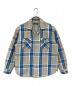 X-LARGE（エクストララージ）の古着「BOA CHECK SHIRT」｜ブルー×グレー