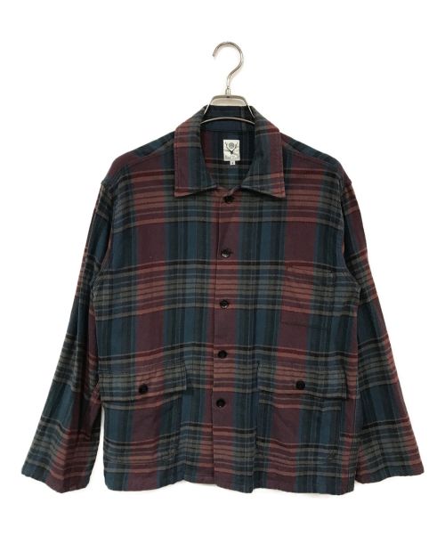 South2 West8（サウスツー ウエストエイト）south2 west8 (サウスツー ウエストエイト) Hunting Shirt/Plaid Twill レッド×グリーン サイズ:Sの古着・服飾アイテム