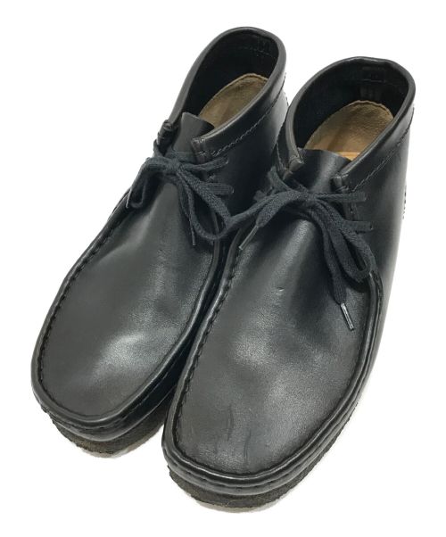 CLARKS（クラークス）CLARKS (クラークス) レザーワラビー ブラック サイズ:UK 7 2/1の古着・服飾アイテム