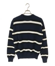 SOPHNET.（ソフネット）の古着「BORDER CREWNECK KNIT」｜ネイビー