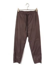 AURALEE（オーラリー）の古着「Terry Lined Light Nylon Easy Pants」｜パープル