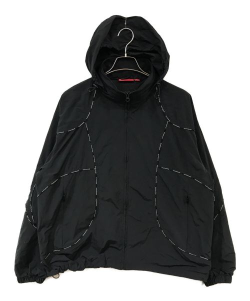 SUPREME（シュプリーム）SUPREME (シュプリーム) logo piping hooded track jacket ブラック サイズ:Ｍの古着・服飾アイテム