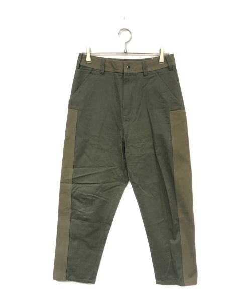 VALENTINO（ヴァレンティノ）VALENTINO (ヴァレンティノ) Khaki Gabardine Trousers グリーン サイズ:46の古着・服飾アイテム