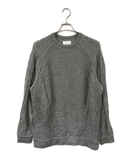 ACRONYM（アクロニウム）ACRONYM (アクロニウム) CASHLAMA SILK MESH CREWNECK SWEATSHIRT グレー サイズ:Mの古着・服飾アイテム