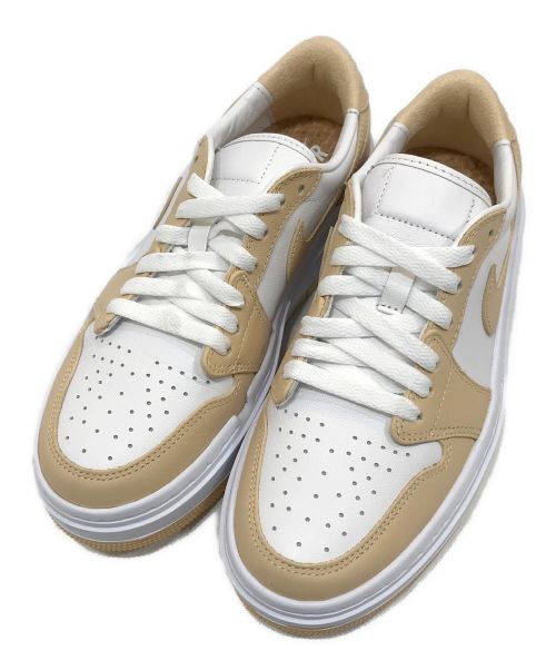 NIKE（ナイキ）NIKE (ナイキ) WMNS Air Jordan 1 Elevate Low collection ベージュ×ホワイト サイズ:23.5cmの古着・服飾アイテム