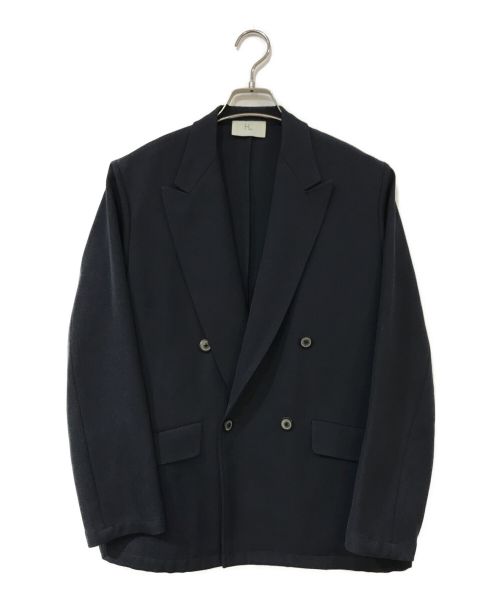 HERILL（ヘリル）HERILL (ヘリル) WOOL SERGE W JACKET ネイビーの古着・服飾アイテム