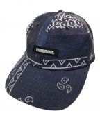 NEIGHBORHOODネイバーフッド）の古着「Bandana Chopped E-Cap」｜ネイビー