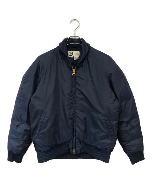 Crescent Down Works（クレセントダウンワークス）Crescent Down Works (クレセントダウンワークス) BOMBER JACKET ネイビー サイズ:Ｍの古着・服飾アイテム