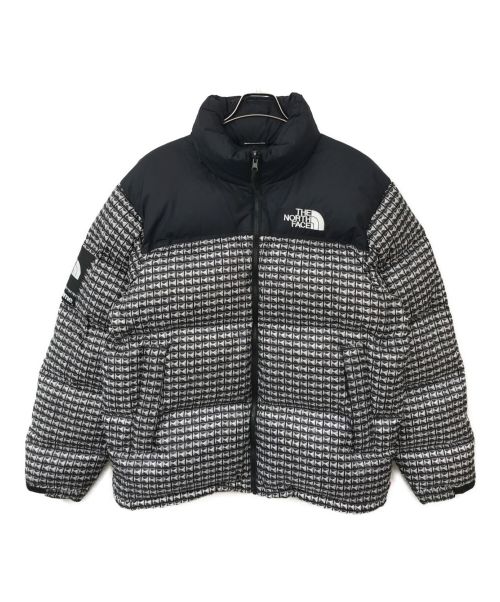 SUPREME（シュプリーム）Supreme (シュプリーム) THE NORTH FACE (ザ ノース フェイス) Studded Nuptse Jacket ホワイト×ブラック サイズ:Lの古着・服飾アイテム