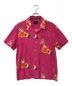 HUF（ハフ）の古着「PEACHY SS WOVEN SHIRT」｜ピンク