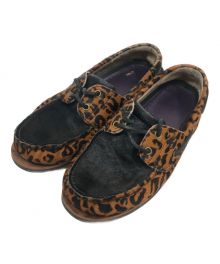 Timberland×WACKO MARIA（ティンバーランド×ワコマリア）の古着「Leopard Classic Boat 2 Eye」｜ブラウン