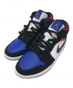 NIKEナイキ）の古着「AIR JORDAN 1 MID SE」｜ブラック×ブルー