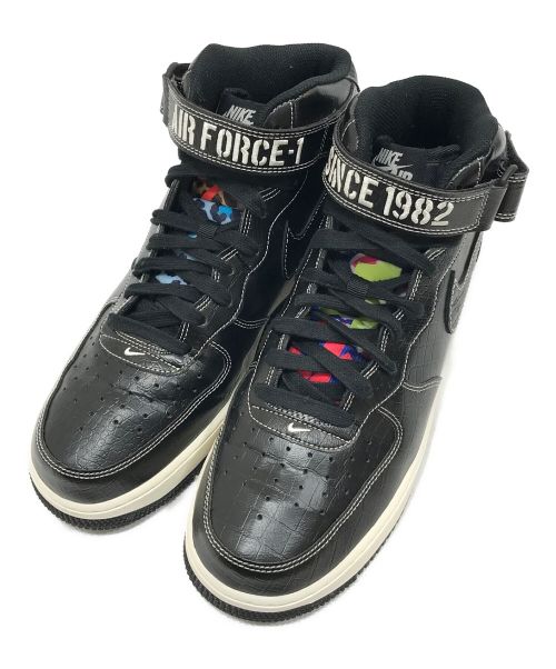 NIKE（ナイキ）NIKE (ナイキ) AIR FORCE 1 MID '07 LV8 ブラック サイズ:27.5㎝の古着・服飾アイテム