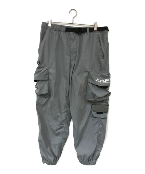 Aape BY A BATHING APE（エーエイプ バイ アベイシングエイプ）Aape BY A BATHING APE (エーエイプ バイ アベイシングエイプ) AAPE WOVEN CARGO PANTS グレー サイズ:XLの古着・服飾アイテム