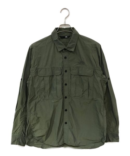 THE NORTH FACE（ザ ノース フェイス）THE NORTH FACE (ザ ノース フェイス) L/S Clad Shirt カーキ サイズ:Lの古着・服飾アイテム