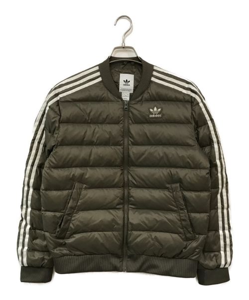 adidas Originals（アディダスオリジナル）adidas Originals (アディダスオリジナル) スーパースターダウンジャケット カーキ サイズ:Ｍの古着・服飾アイテム