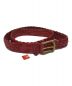 Supreme（シュプリーム）の古着「Braided Leather Belt」｜レッド