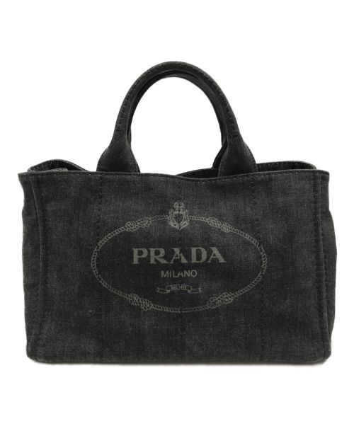 PRADA（プラダ）PRADA (プラダ) カナパ キャンバストート ブラックの古着・服飾アイテム