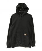 CarHarttカーハート）の古着「HOODED PULLOVER MIDWEIGHT SWEATSHIRT」｜ブラック