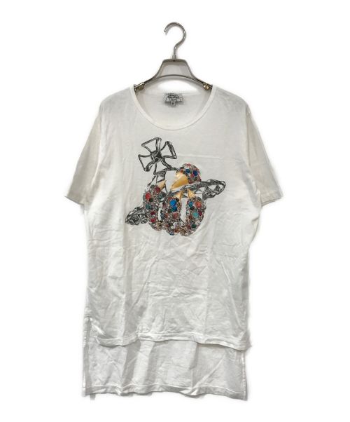 Vivienne Westwood man（ヴィヴィアン ウェストウッド マン）Vivienne Westwood man (ヴィヴィアン ウェストウッド マン) プリントTシャツ ホワイト サイズ:46の古着・服飾アイテム