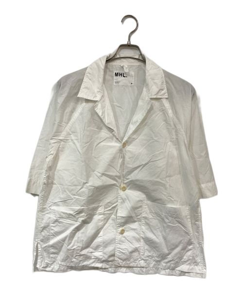 MHL（エムエイチエル）MHL (エムエイチエル) DRY COTTON RAMIE POPLIN ホワイト サイズ:Ｍの古着・服飾アイテム