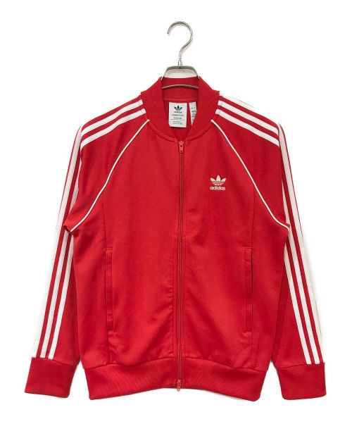 adidas（アディダス）adidas (アディダス) トラックジャケット レッド サイズ:Lの古着・服飾アイテム