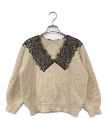 HER LIP TO（ハーリップトゥ）の古着「Wool-Blend Pullover」｜ベージュ