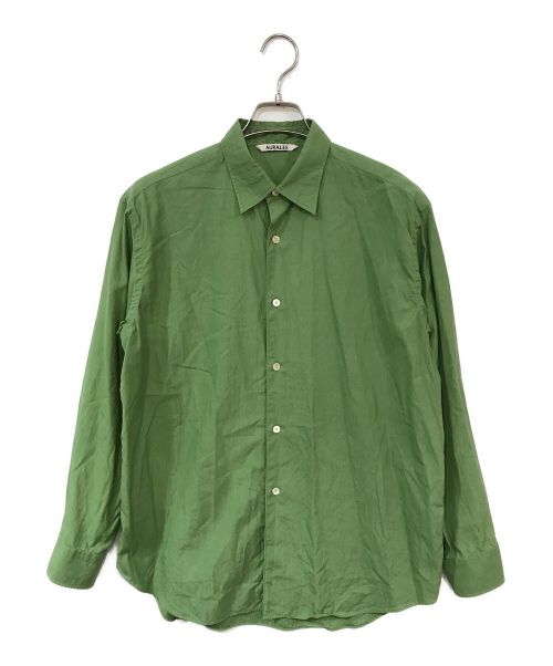 AURALEE（オーラリー）AURALEE (オーラリー) WASHED FINX TWILL SHI グリーン サイズ:1の古着・服飾アイテム