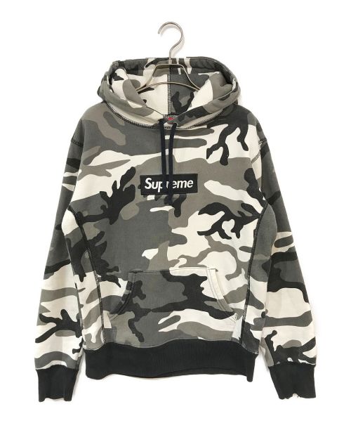 SUPREME（シュプリーム）Supreme (シュプリーム) 13AW Box Logo Hooded Sweatshirt Snow Camo グレー サイズ:Sの古着・服飾アイテム