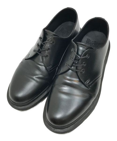 Dr.Martens（ドクターマーチン）Dr.Martens (ドクターマーチン) 3ホールレザーシューズ ブラック サイズ:UK 7の古着・服飾アイテム