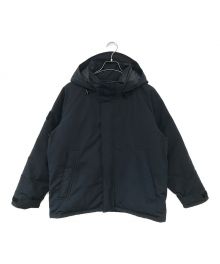 DANTON（ダントン）の古着「DOWN ARMY HOODED JACKET」｜ネイビー