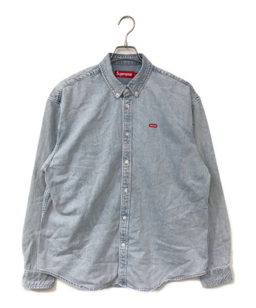 SUPREME（シュプリーム）SUPREME (シュプリーム) Small Box Shirt Washed blue ブルー サイズ:Ｍの古着・服飾アイテム