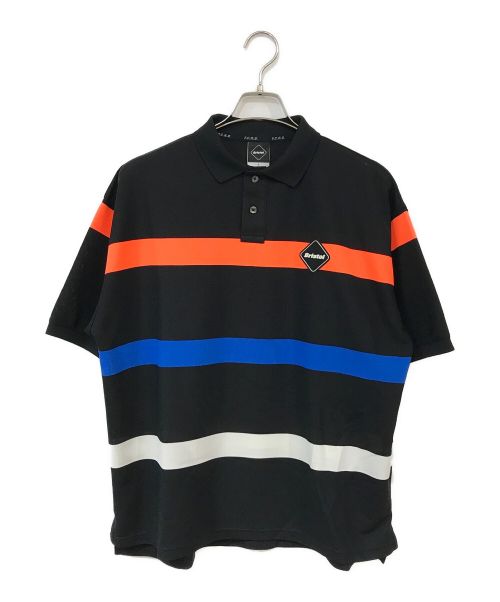 F.C.R.B.（エフシーアールビー）F.C.R.B. (エフシーアールビー) BORDER BIG POLO ブラック サイズ:Ｓの古着・服飾アイテム