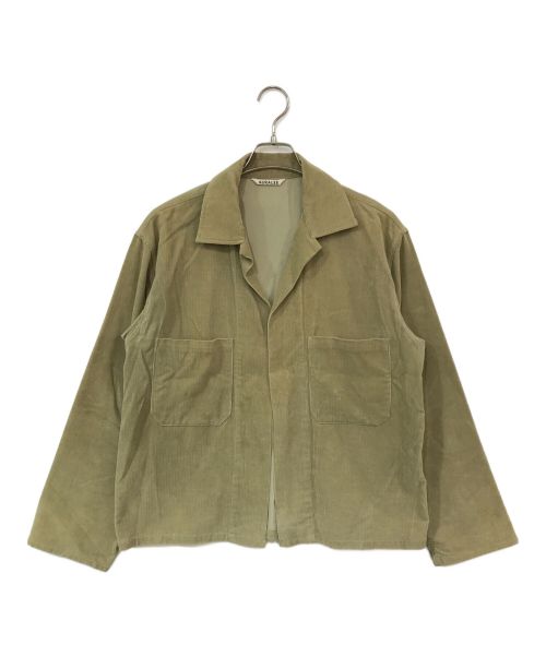 AURALEE（オーラリー）AURALEE (オーラリー) WASHED CORDUROY SHIRTS JACKET グリーン サイズ:4の古着・服飾アイテム