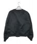 BLACK COMME des GARCONS (ブラック コムデギャルソン) エステルヘビーサテン MA-1 ブラック サイズ:Ｌ：45000円