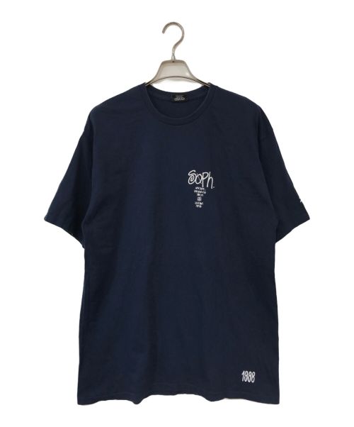 stussy（ステューシー）stussy (ステューシー) SOPH. (ソフネット) WORLD TOUR Tee ネイビー サイズ:XLの古着・服飾アイテム