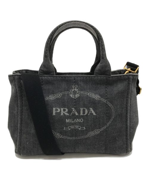 PRADA（プラダ）PRADA (プラダ) デニムカナパ ブラックの古着・服飾アイテム