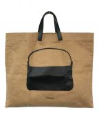 FENDIフェンディ）の古着「Brown Printed Hemp Tote Bag」