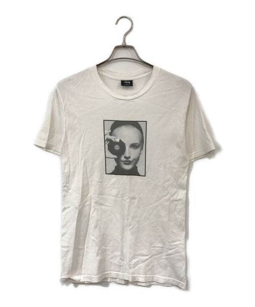 stussy（ステューシー）stussy (ステューシー) カールラガーフェルド 追悼tシャツ ホワイト サイズ:Ｓの古着・服飾アイテム