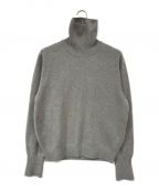 STEVEN ALANスティーブンアラン）の古着「MULE SADDLE SHOULDER TURTLE NECK KNIT-LOOSE」｜グレー