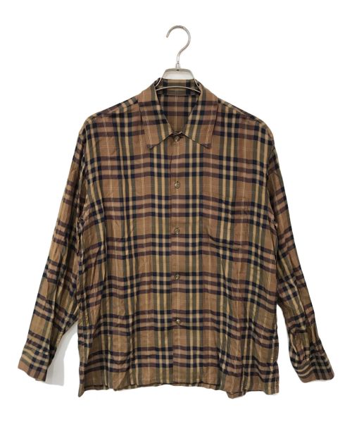 URU（ウル）uru (ウル) REGULAR COLLAR L/S SHIRTS ブラウン サイズ:1の古着・服飾アイテム