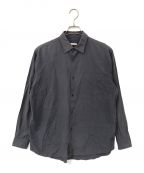 COMOLIコモリ）の古着「broad collar shirt」｜ネイビー